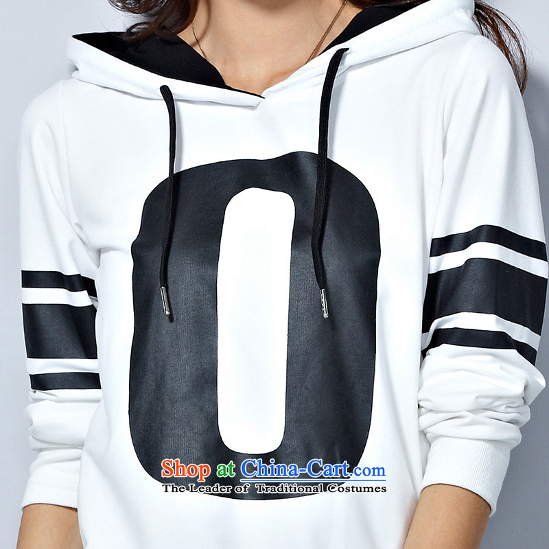 Morning to 2015 autumn and winter sports large suite lounge hoodie long-sleeved letter stamp baseball uniform Skort Two-piece set with white 3XL( recommendations 150-165¨catty, morning to , , , shopping on the Internet