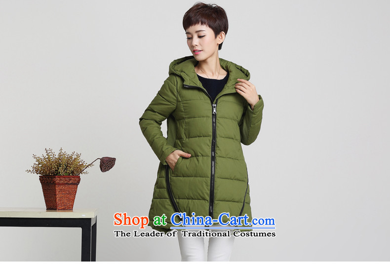 For people with thick mm2015 winter clothing new cotton coat jacket Korean female cotton large long loose in the female video thin thick black robe 3XL picture, prices, brand platters! The elections are supplied in the national character of distribution, so action, buy now enjoy more preferential! As soon as possible.