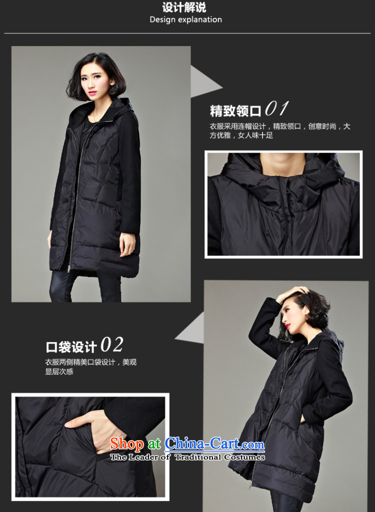 Curry murmured cotton coat larger female autumn and winter new increase to a thin black XXXXL video picture, prices, brand platters! The elections are supplied in the national character of distribution, so action, buy now enjoy more preferential! As soon as possible.