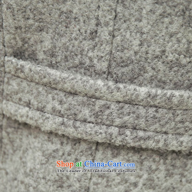 O Pui Kwan 2015 autumn and winter new Korean long thin video   Gross female jacket coat?  8,615  Gray L, O Pui Kwan (aobeilin) , , , shopping on the Internet