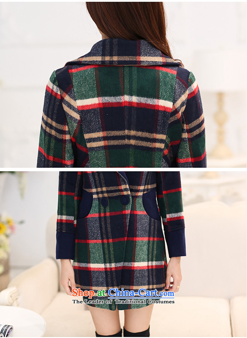 The Multimedia Room 2015 Is skirt coats female Korean winter thickened the new grid gross? 
