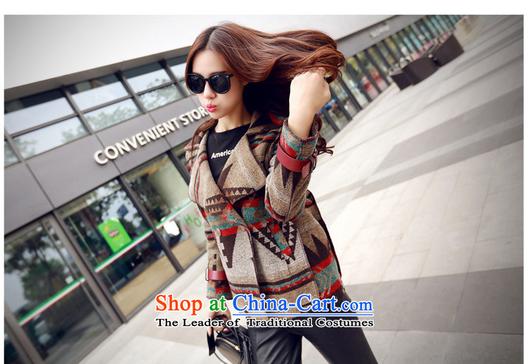 Sin has loaded the autumn and winter 2015 new Korean fashion arts gross retro look Sau San? female picture color jacket    M picture, prices, brand platters! The elections are supplied in the national character of distribution, so action, buy now enjoy more preferential! As soon as possible.