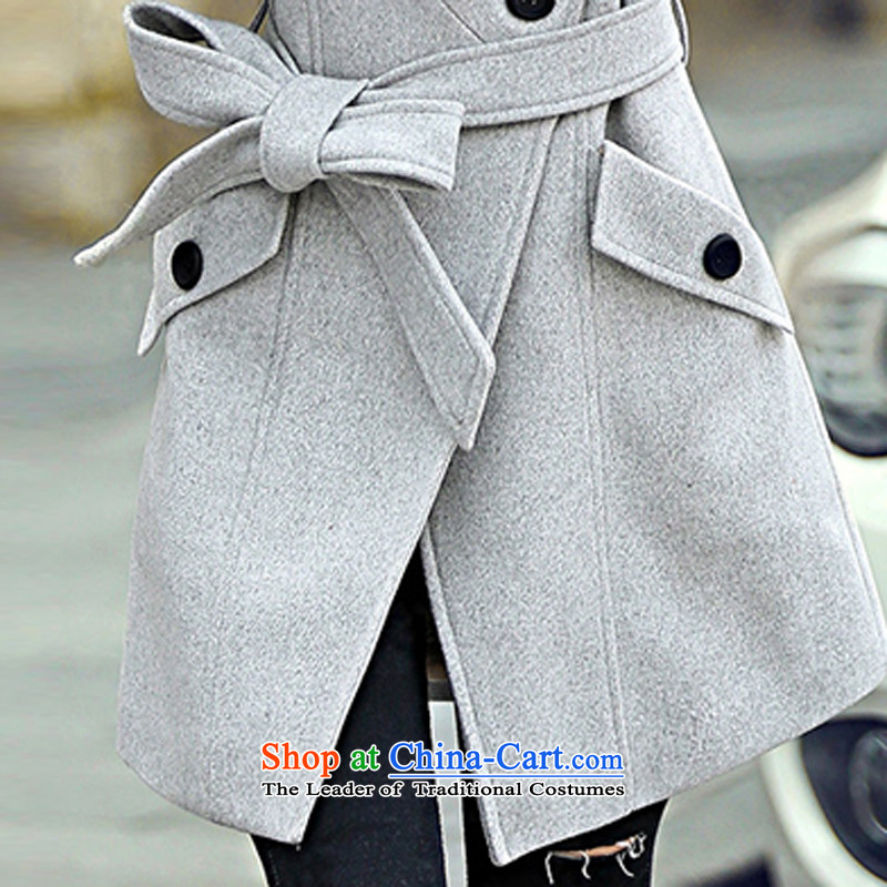 Arthur magic yi 2015 Fall/Winter Collections New Sau San Mao coats women won? Edition tether collar in long thin hair a graphics jacket female Gray L, Arthur Magic Yi shopping on the Internet has been pressed.