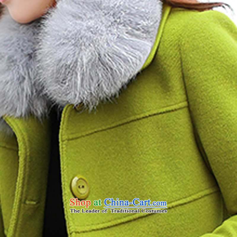 The International Korean version of YUE Fei 2015 autumn and winter new gross girls jacket? long coats female BH452C5048 gross? pink XXL, fei yue International (FEIYUESHI) , , , shopping on the Internet