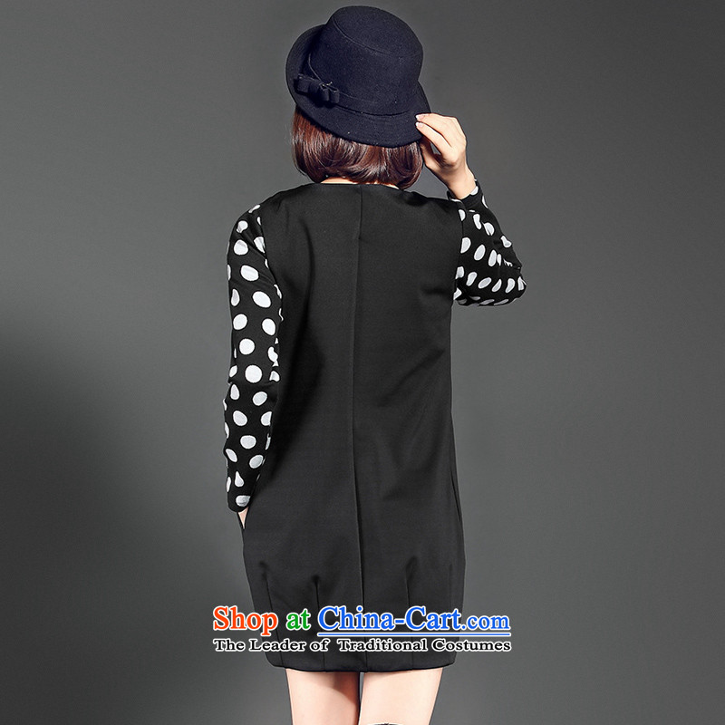 To increase the number missdonut dresses mm thick Korean women who thick, thin graphics new thick sister winter Plus points forming the wave-thick wool dress code xl,missdonut,,, black large shopping on the Internet