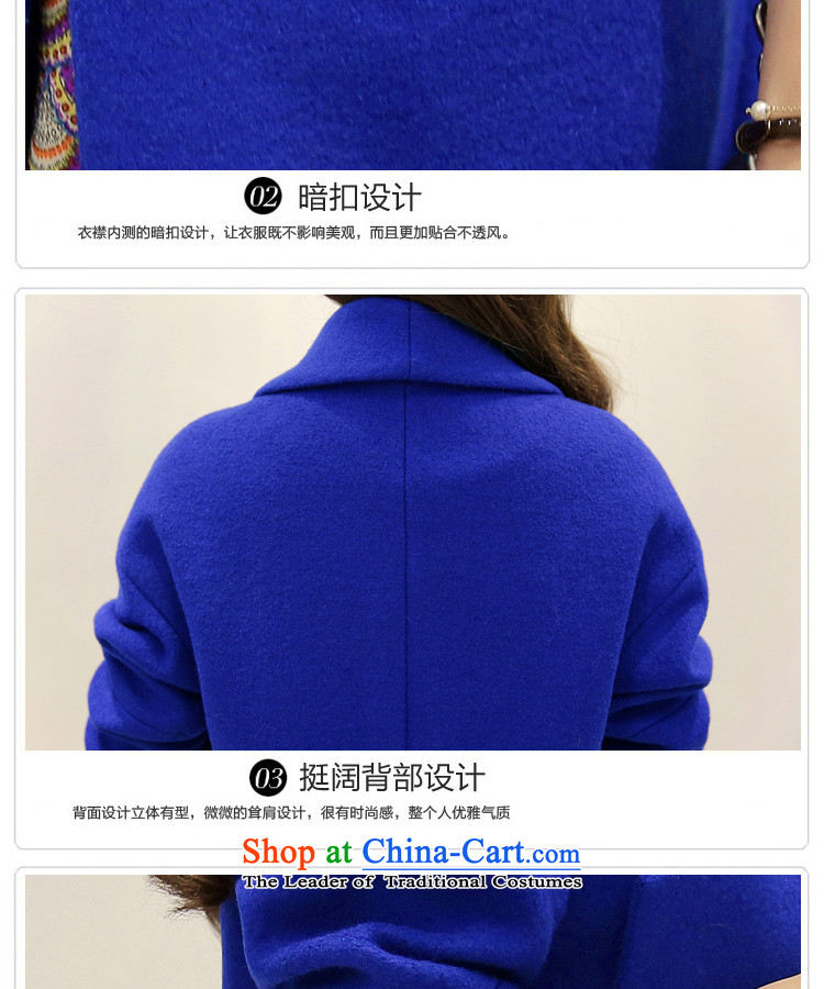 The 2015 autumn and winter thousands of new women's gross Korean female video thin coat is thick fall for women in long hair? Jacket - DARK BLUE M female stunning picture, prices, brand platters! The elections are supplied in the national character of distribution, so action, buy now enjoy more preferential! As soon as possible.