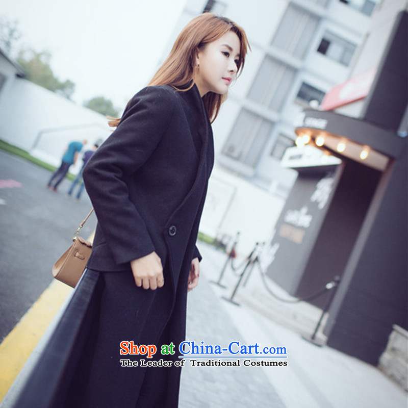 The Honorable Martin Lee Kil-hsi gross? 2015 autumn and winter coats long coats of female black , L? Ji Ming Lucy (jimingxi) , , , shopping on the Internet