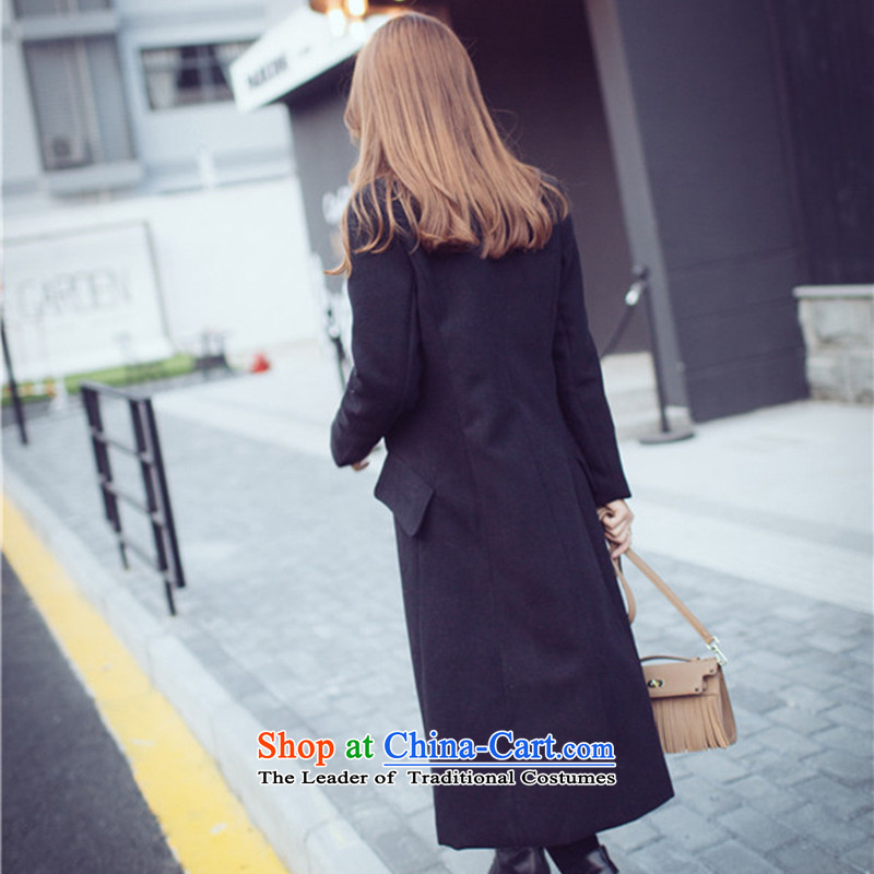 The Honorable Martin Lee Kil-hsi gross? 2015 autumn and winter coats long coats of female black , L? Ji Ming Lucy (jimingxi) , , , shopping on the Internet