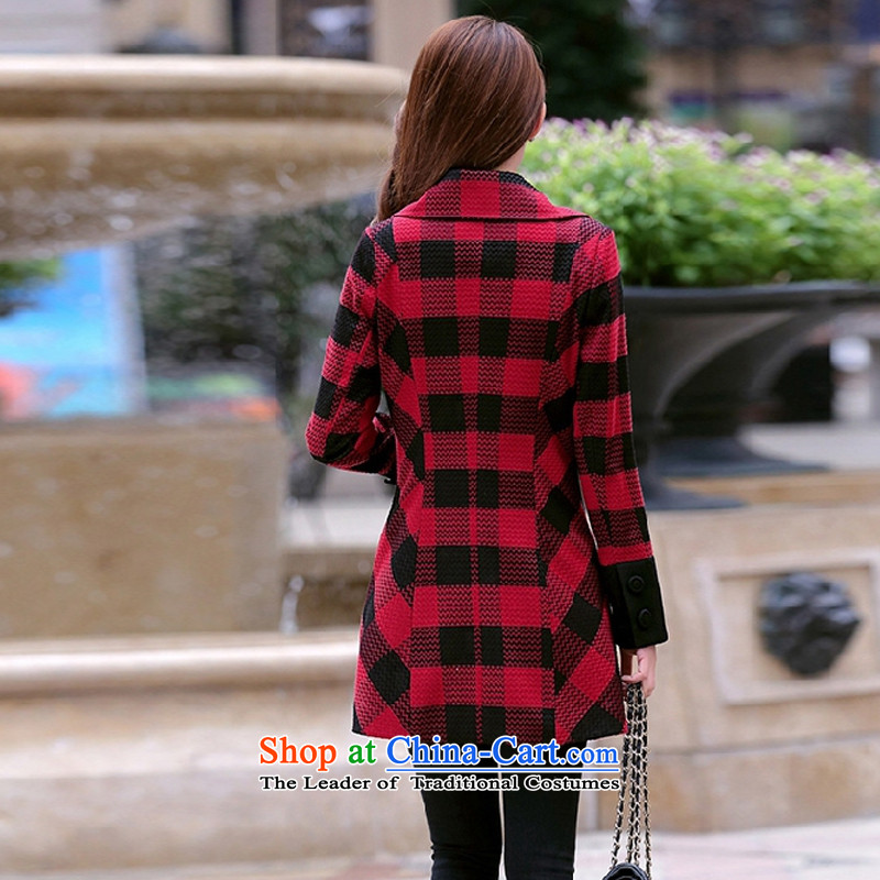 The Hyatt Regency. Arpina International 2015 autumn and winter new women's body hair is decorated in a compartment female Korean version of the jacket long a wool coat GD315B356 fei yue on red, L (FEIYUESHI) , , , shopping on the Internet