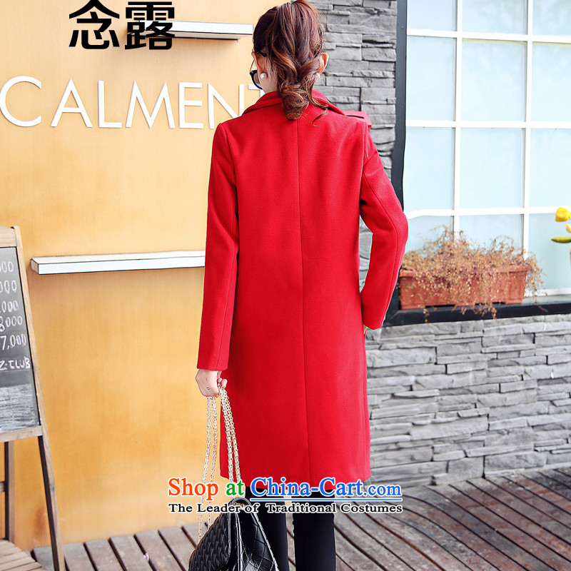 Mindful that the terrace 2015 autumn and winter female new Korean style suit for relaxd thick Sau San Ms. leisure folder in a wool coat cotton Long Female hair? jacket red plus cotton M concept has been pressed terrace shopping on the Internet