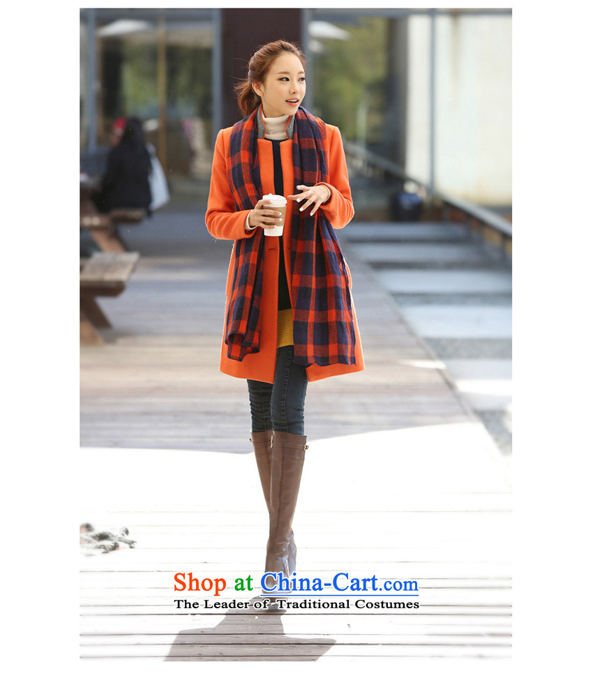 Ms Audrey EU money? jacket female Korea gross version long winter 2015 New Product Video thin a large number of women have been instrumental in replacing windbreaker jacket coat 7586 gross? orange M picture, prices, brand platters! The elections are supplied in the national character of distribution, so action, buy now enjoy more preferential! As soon as possible.