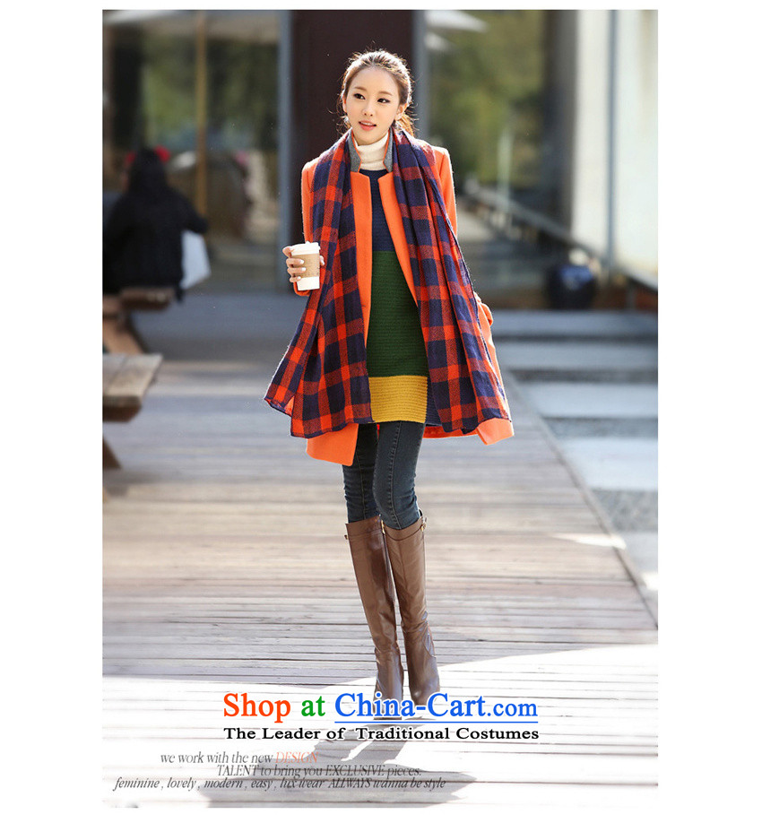 Ms Audrey EU money? jacket female Korea gross version long winter 2015 New Product Video thin a large number of women have been instrumental in replacing windbreaker jacket coat 7586 gross? orange M picture, prices, brand platters! The elections are supplied in the national character of distribution, so action, buy now enjoy more preferential! As soon as possible.