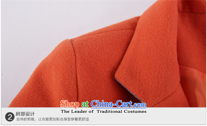 Ms Audrey EU money? jacket female Korea gross version long winter 2015 New Product Video thin a large number of women have been instrumental in replacing windbreaker jacket coat 7586 gross? orange M picture, prices, brand platters! The elections are supplied in the national character of distribution, so action, buy now enjoy more preferential! As soon as possible.