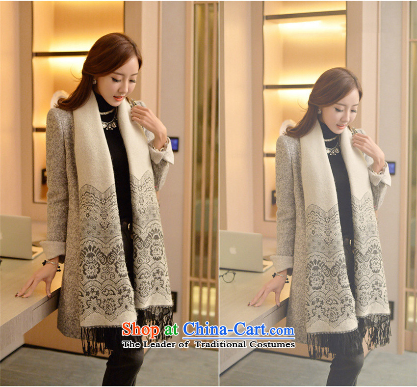  Gross? female jacket hizze Korean version of 2015 autumn and winter New Sau San simplicity, a wool coat 7753 Sau San video thin coat gray M picture, prices, brand platters! The elections are supplied in the national character of distribution, so action, buy now enjoy more preferential! As soon as possible.