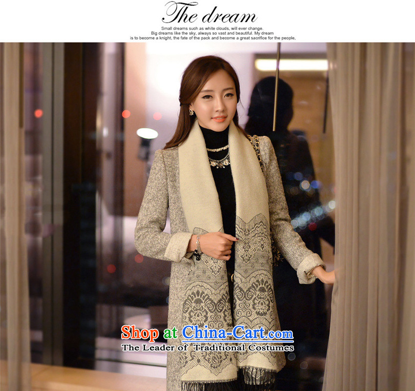  Gross? female jacket hizze Korean version of 2015 autumn and winter New Sau San simplicity, a wool coat 7753 Sau San video thin coat gray M picture, prices, brand platters! The elections are supplied in the national character of distribution, so action, buy now enjoy more preferential! As soon as possible.