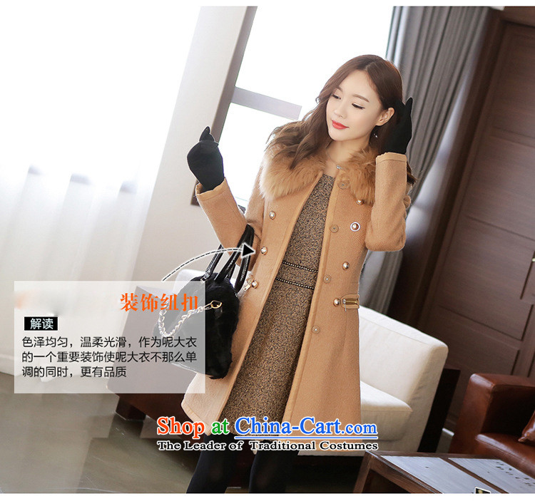  Gross? female jacket hizze 2015 winter clothing New Sau San long-sleeved a wool coat for gross windbreaker double row is long, Korean Women 6211 m White M picture, prices, brand platters! The elections are supplied in the national character of distribution, so action, buy now enjoy more preferential! As soon as possible.