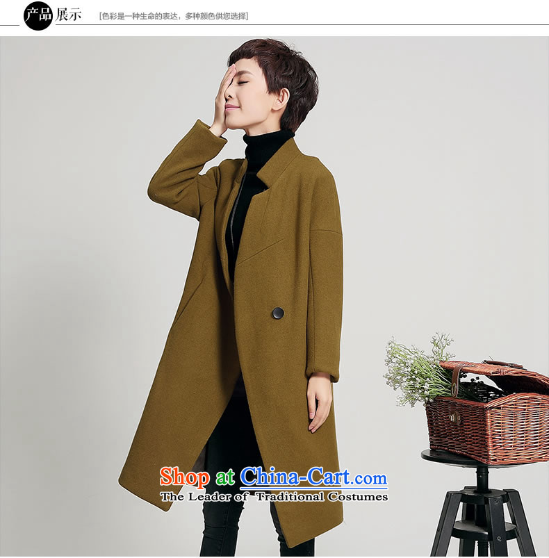 The Korea-U.S. customers new coats female 2015 gross? Korean long loose coat M047 gross? yellow and brown M picture, prices, brand platters! The elections are supplied in the national character of distribution, so action, buy now enjoy more preferential! As soon as possible.