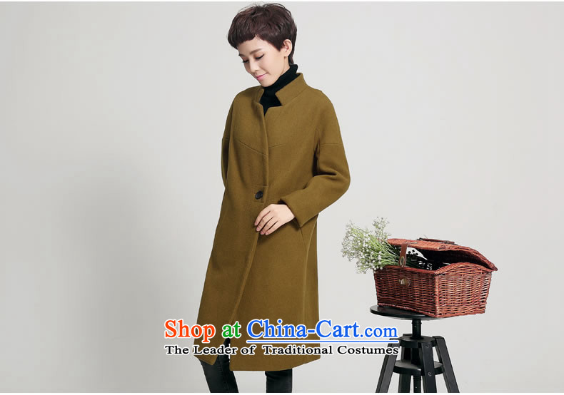 The Korea-U.S. customers new coats female 2015 gross? Korean long loose coat M047 gross? yellow and brown M picture, prices, brand platters! The elections are supplied in the national character of distribution, so action, buy now enjoy more preferential! As soon as possible.