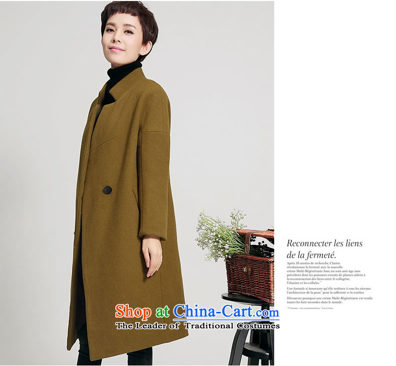 The Korea-U.S. customers new coats female 2015 gross? Korean long loose coat M047 gross? yellow and brown M picture, prices, brand platters! The elections are supplied in the national character of distribution, so action, buy now enjoy more preferential! As soon as possible.