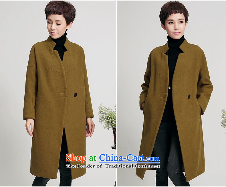 The Korea-U.S. customers new coats female 2015 gross? Korean long loose coat M047 gross? yellow and brown M picture, prices, brand platters! The elections are supplied in the national character of distribution, so action, buy now enjoy more preferential! As soon as possible.