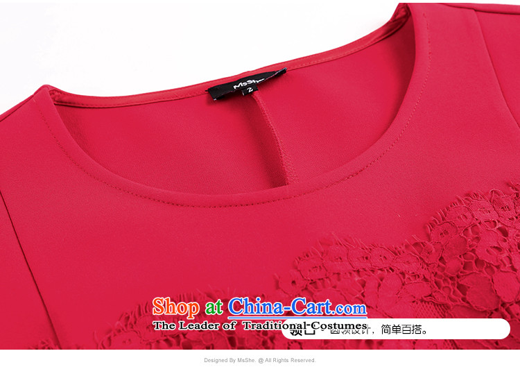 Msshe xl women 2015 new winter clothing round-neck collar lace spell a series of dresses Foutune of 10696 Red 2XL Photo, prices, brand platters! The elections are supplied in the national character of distribution, so action, buy now enjoy more preferential! As soon as possible.