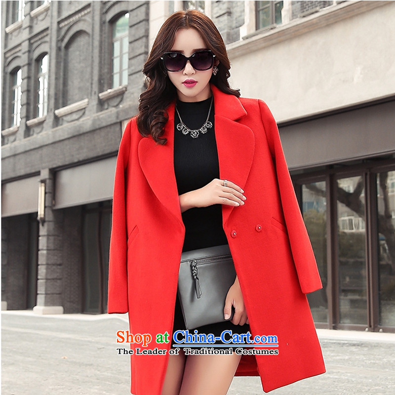 The Korean version of the stylish lapel large red cloak? XL, Xin, Chemist ( , , , ) XINYARAN shopping on the Internet