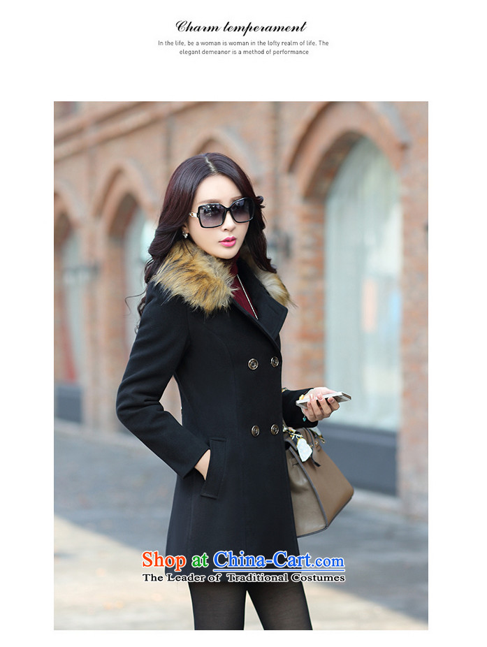 2015 Autumn and winter new relguy female new Korean version in the Sau San stylish cashmere temperament long jacket for larger gross coats female orange 3XL? Picture, prices, brand platters! The elections are supplied in the national character of distribution, so action, buy now enjoy more preferential! As soon as possible.