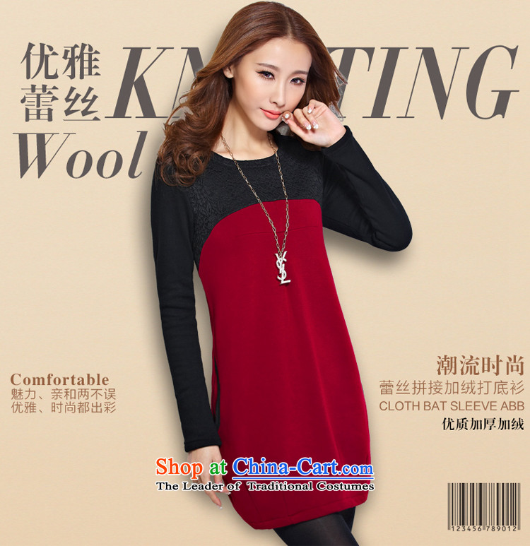 For M- Large 2015 Women's autumn and winter new plus lint-free warm sweater thick mm video forming the thin air collision color stitching leisure long-sleeved dresses Y1178 3XL Gray Photo, prices, brand platters! The elections are supplied in the national character of distribution, so action, buy now enjoy more preferential! As soon as possible.