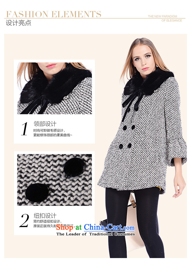 Zdorzi colorful Cheuk-yan winter new women's sweet date of gross for double-jacket 928547? black and white photo L, prices, brand platters! The elections are supplied in the national character of distribution, so action, buy now enjoy more preferential! As soon as possible.
