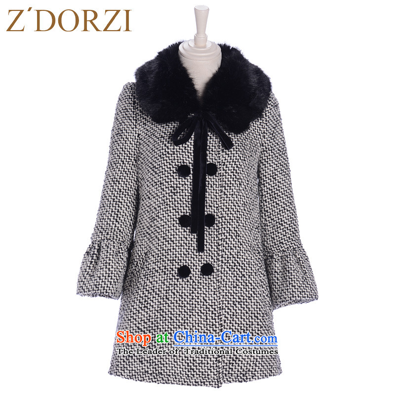 Zdorzi colorful Cheuk-yan winter new women's sweet date of gross for double-jacket 928547?  colorful Cheuk-L, black-and-white (Z'DORZI) , , , shopping on the Internet