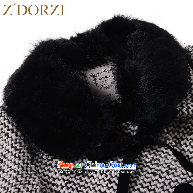 Zdorzi colorful Cheuk-yan winter new women's sweet date of gross for double-jacket 928547?  colorful Cheuk-L, black-and-white (Z'DORZI) , , , shopping on the Internet