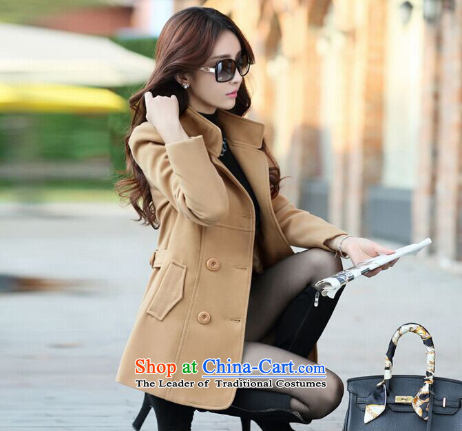 Gigi Lai of far? female 2015 Autumn coat for women for winter new Korean version in long hair Sau San? female 200 navy blue jacket XXL picture, prices, brand platters! The elections are supplied in the national character of distribution, so action, buy now enjoy more preferential! As soon as possible.