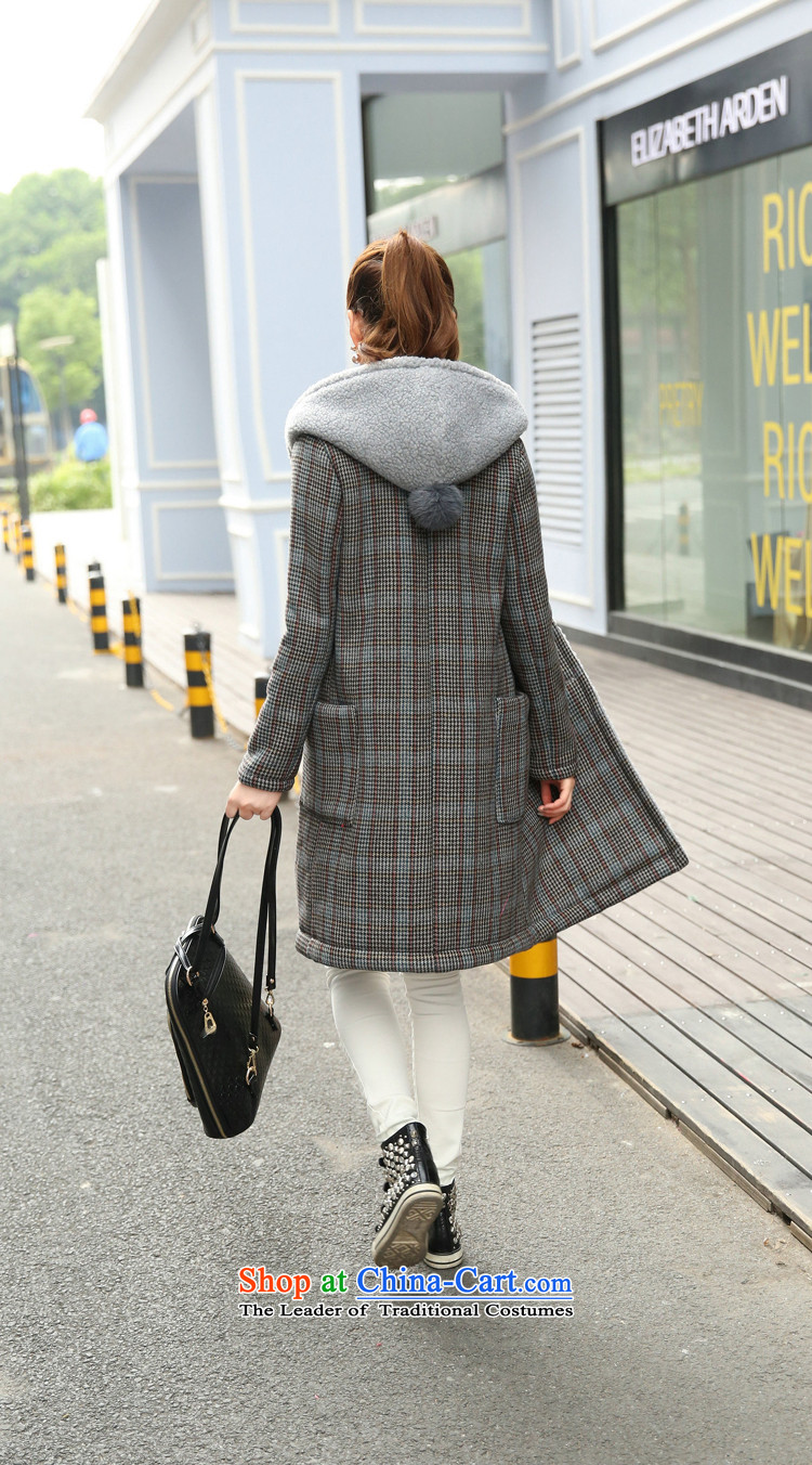 2015 winter clothing New Women Korean stylish pocket Leisure Link Sau San cap single row clip hair color picture jacket coat? XL Photo, prices, brand platters! The elections are supplied in the national character of distribution, so action, buy now enjoy more preferential! As soon as possible.