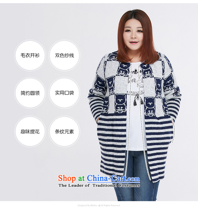 Msshe xl women 2015 new winter clothing lovely pattern warm long-sleeved sweater cardigan in long 4570 Blue Gray 2XL pictures, knocked price, brand platters! The elections are supplied in the national character of distribution, so action, buy now enjoy more preferential! As soon as possible.