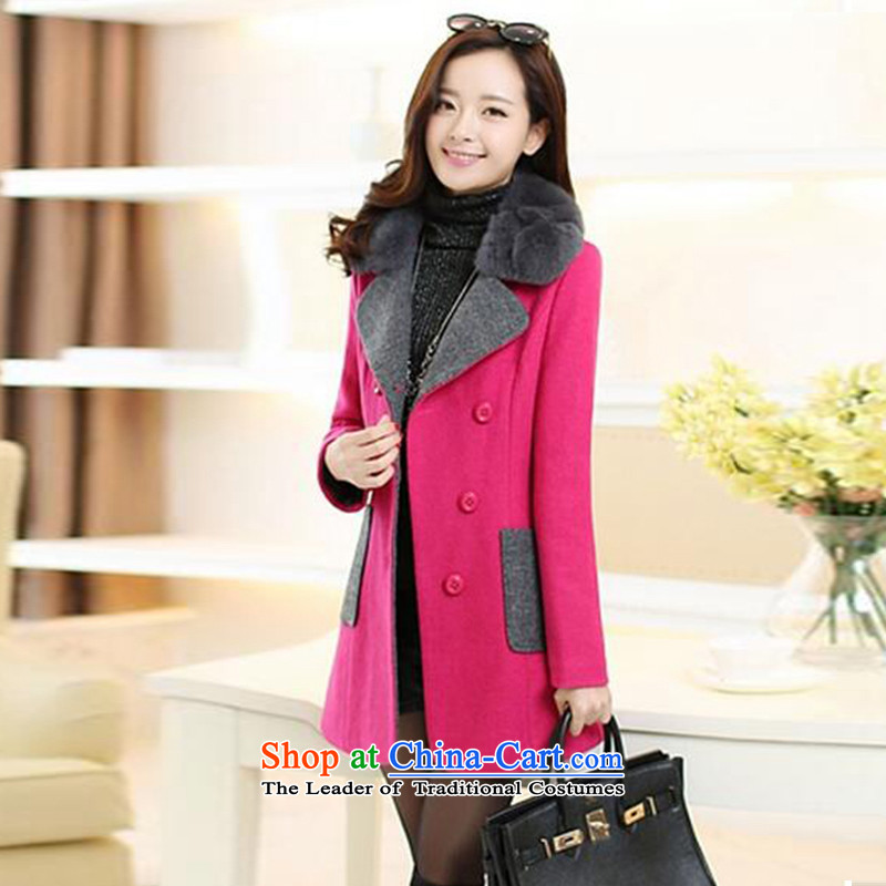 In accordance with the Lingdingyang autumn and winter dream female winter coats on new? The Girl in the double-long large amount of red M, jacket? According to the Lingdingyang Dream , , , shopping on the Internet