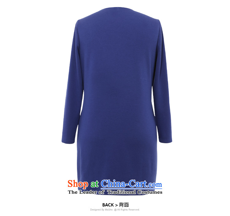 Msshe xl women 2015 new winter clothing thick sister in the Pearl River Delta long nail stamp shirts skirt shirt color blue XL Photo 10789, prices, brand platters! The elections are supplied in the national character of distribution, so action, buy now enjoy more preferential! As soon as possible.