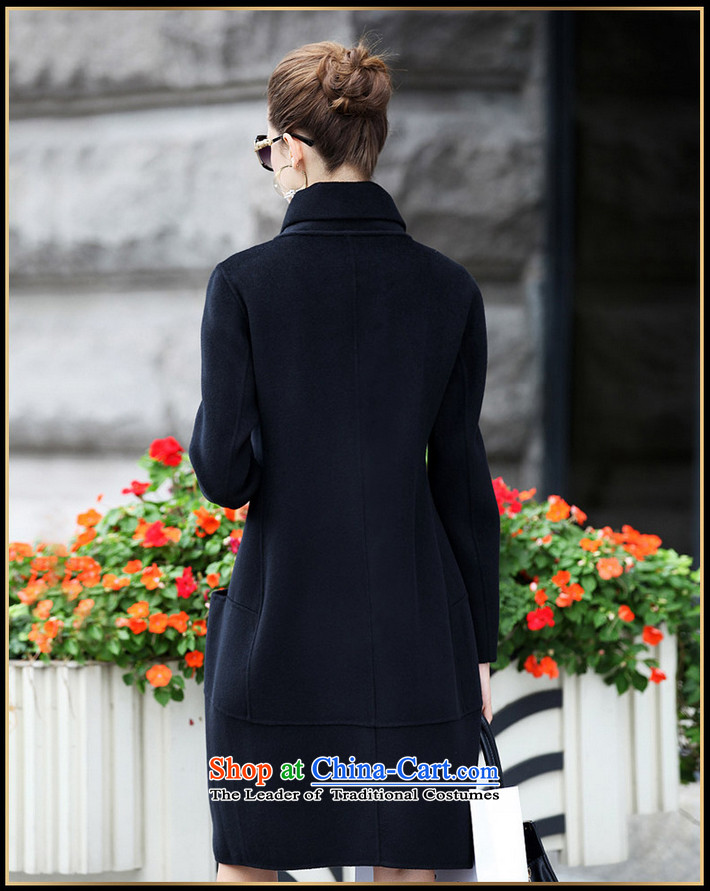 New Korea autumn 1442#2015 version stylish long wool so Sau San jacket female General Huang XL Photo, prices, brand platters! The elections are supplied in the national character of distribution, so action, buy now enjoy more preferential! As soon as possible.