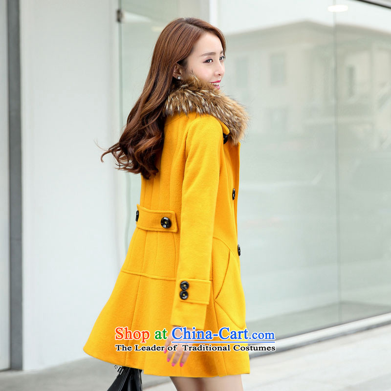 Included gross Hee-jacket coat 2015? female autumn and winter female new a windbreaker. Long Korean lapel loose video thin double-Dream (purple really linked child adoption), L, proposals gross-hee (RAINCCIE) , , , shopping on the Internet