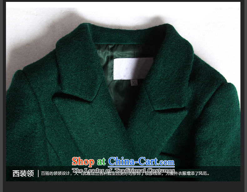 Gross girls jacket? Long autumn and winter female Korean clip cotton suit Sau San thick wool a wool coat dark green XL Photo, prices, brand platters! The elections are supplied in the national character of distribution, so action, buy now enjoy more preferential! As soon as possible.