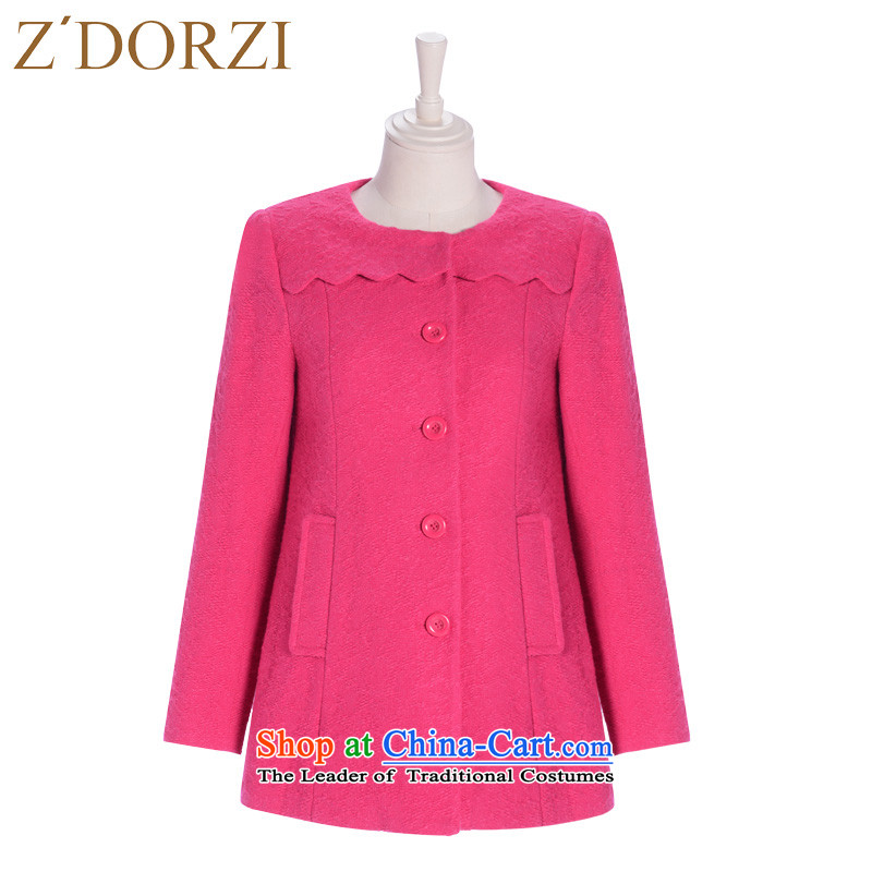 Zdorzi colorful Cheuk-yan autumn and winter new women's gross jacket Korean? gentlewoman temperament thin coat 928441 video? plum S Colorful (Z'DORZI Cheuk-yan) , , , shopping on the Internet