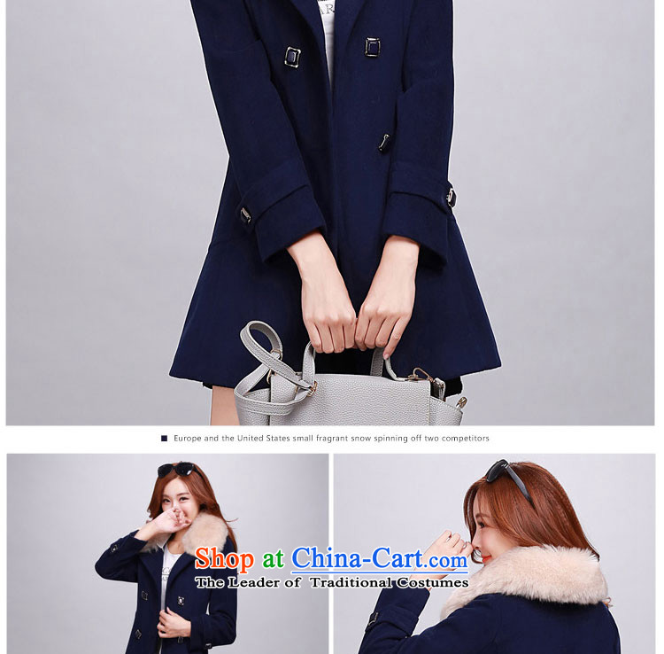 Yu Heung and Li Mao? 2015 autumn and winter coats girl on new women's decoration in the body of this long coats jacket female 2018 large red L picture, prices, brand platters! The elections are supplied in the national character of distribution, so action, buy now enjoy more preferential! As soon as possible.