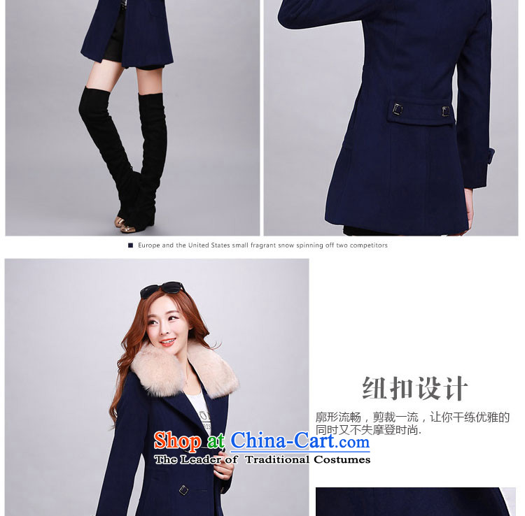Yu Heung and Li Mao? 2015 autumn and winter coats girl on new women's decoration in the body of this long coats jacket female 2018 large red L picture, prices, brand platters! The elections are supplied in the national character of distribution, so action, buy now enjoy more preferential! As soon as possible.