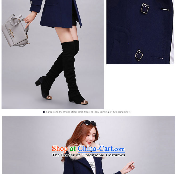 Yu Heung and Li Mao? 2015 autumn and winter coats girl on new women's decoration in the body of this long coats jacket female 2018 large red L picture, prices, brand platters! The elections are supplied in the national character of distribution, so action, buy now enjoy more preferential! As soon as possible.