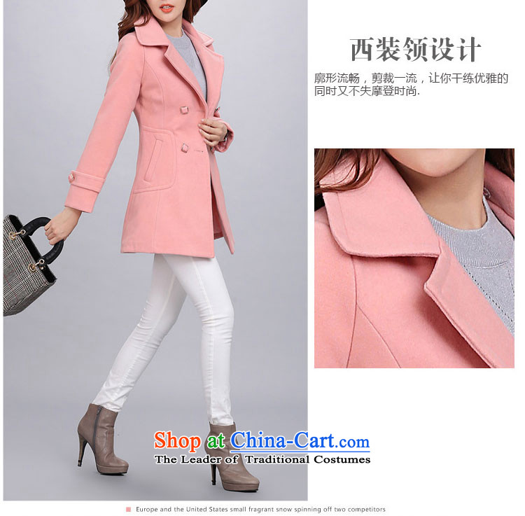 Yu Heung and Li Mao? 2015 autumn and winter coats girl on new women's decoration in the body of this long coats jacket female 2018 large red L picture, prices, brand platters! The elections are supplied in the national character of distribution, so action, buy now enjoy more preferential! As soon as possible.