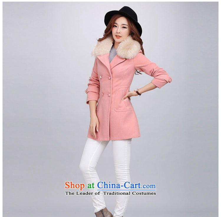 Yu Heung and Li Mao? 2015 autumn and winter coats girl on new women's decoration in the body of this long coats jacket female 2018 large red L picture, prices, brand platters! The elections are supplied in the national character of distribution, so action, buy now enjoy more preferential! As soon as possible.