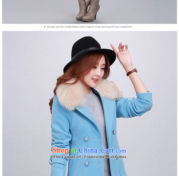 Yu Heung and Li Mao? 2015 autumn and winter coats girl on new women's decoration in the body of this long coats jacket female 2018 large red L picture, prices, brand platters! The elections are supplied in the national character of distribution, so action, buy now enjoy more preferential! As soon as possible.