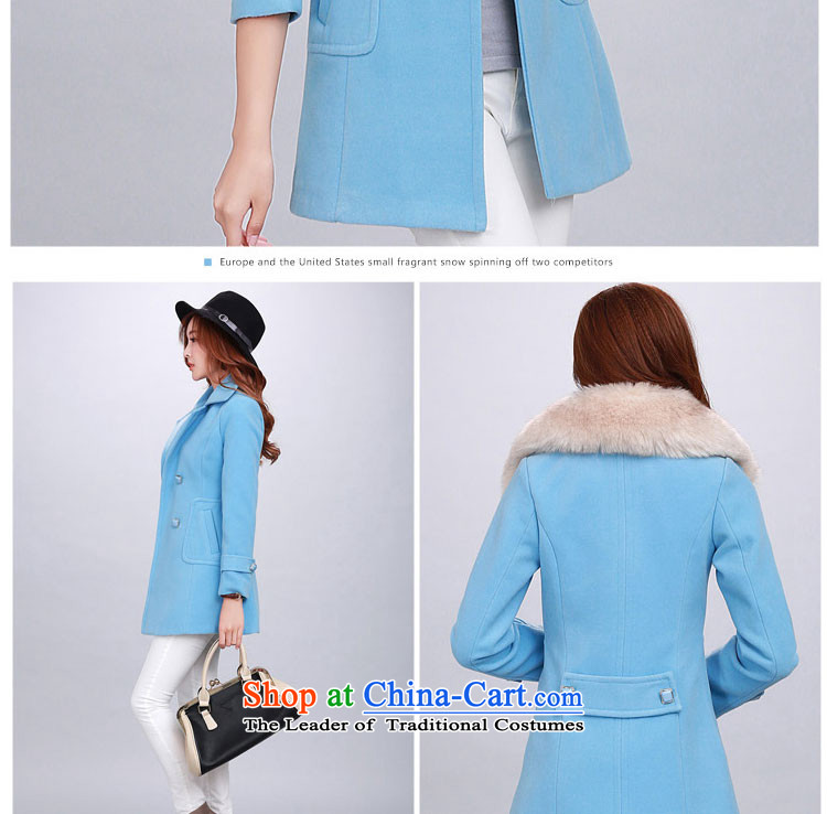 Yu Heung and Li Mao? 2015 autumn and winter coats girl on new women's decoration in the body of this long coats jacket female 2018 large red L picture, prices, brand platters! The elections are supplied in the national character of distribution, so action, buy now enjoy more preferential! As soon as possible.