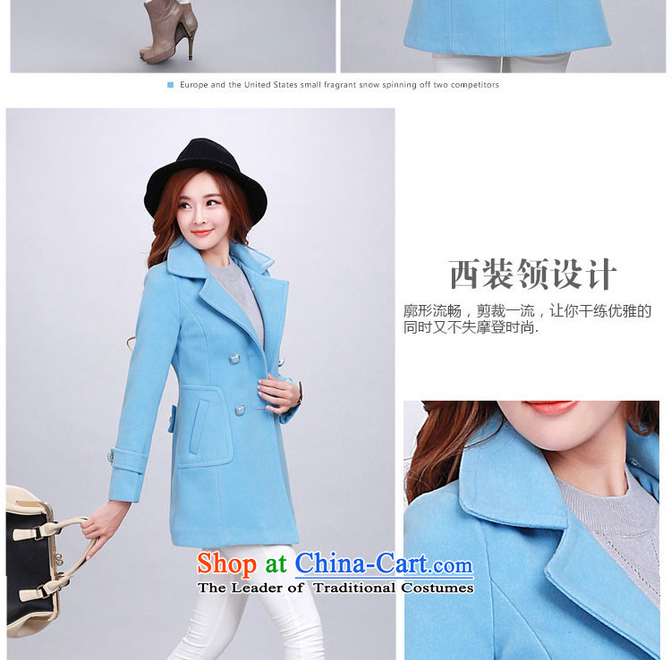 Yu Heung and Li Mao? 2015 autumn and winter coats girl on new women's decoration in the body of this long coats jacket female 2018 large red L picture, prices, brand platters! The elections are supplied in the national character of distribution, so action, buy now enjoy more preferential! As soon as possible.