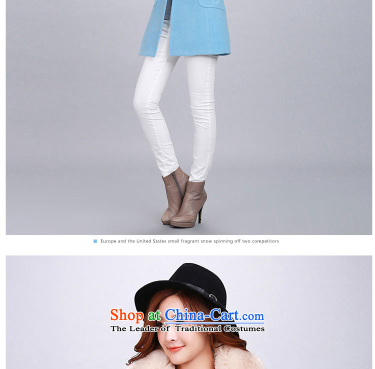 Yu Heung and Li Mao? 2015 autumn and winter coats girl on new women's decoration in the body of this long coats jacket female 2018 large red L picture, prices, brand platters! The elections are supplied in the national character of distribution, so action, buy now enjoy more preferential! As soon as possible.