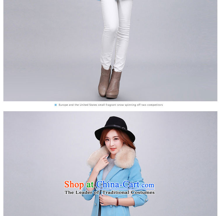 Yu Heung and Li Mao? 2015 autumn and winter coats girl on new women's decoration in the body of this long coats jacket female 2018 large red L picture, prices, brand platters! The elections are supplied in the national character of distribution, so action, buy now enjoy more preferential! As soon as possible.